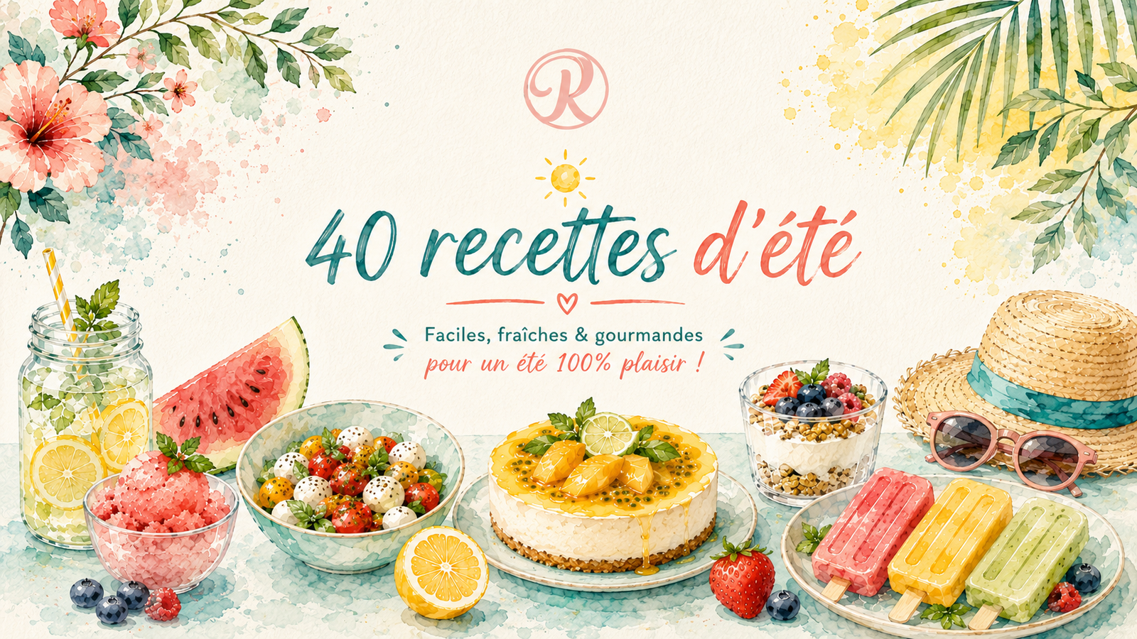 Couverture de l'ebook Mes 40 recettes d'été