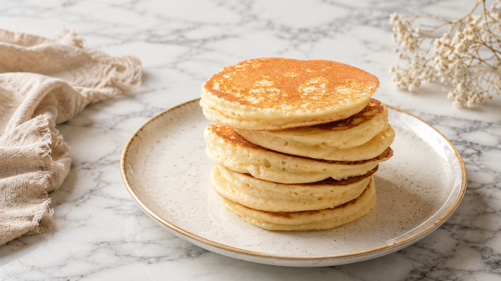 Pile de pancakes fluffy
